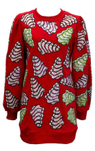 Load image into Gallery viewer, QOS Little Debbie Christmas Tree Long Sweatshirt