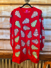 Load image into Gallery viewer, QOS Little Debbie Christmas Tree Long Sweatshirt
