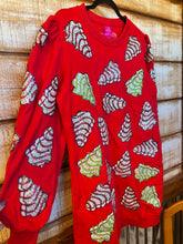 Load image into Gallery viewer, QOS Little Debbie Christmas Tree Long Sweatshirt