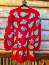 Load image into Gallery viewer, QOS Little Debbie Christmas Tree Long Sweatshirt