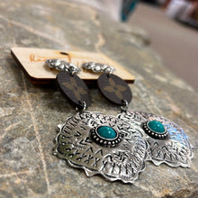 Load image into Gallery viewer, KIG- Concho Turquoise Earrings
