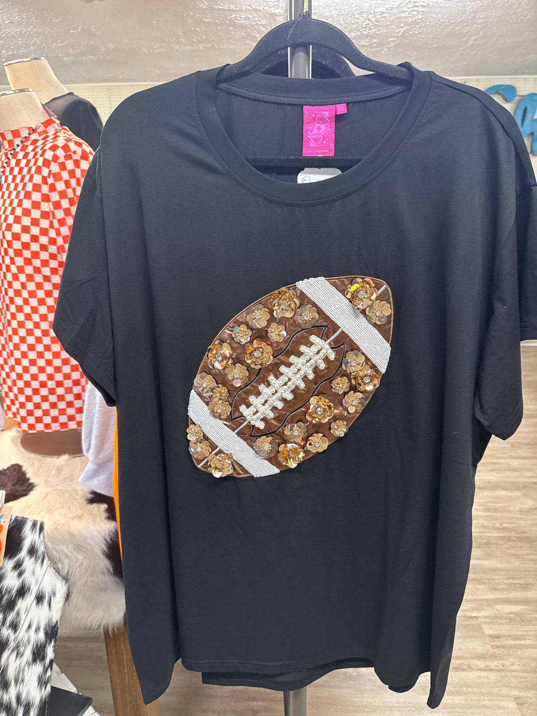 QOS Football Flower Tee