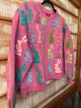 Load image into Gallery viewer, QOS Purple Multi Bunny Sweatshirt
