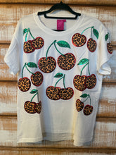 Load image into Gallery viewer, QOS Leopard Cherry Tee
