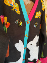 Load image into Gallery viewer, QOS Bunny and Butterfly Cardigan
